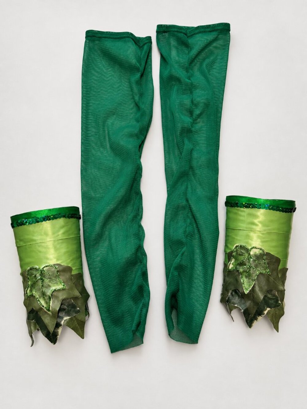 Poison Ivy Costume Dress ML and handmade Arm bands - Picture 11 of 13